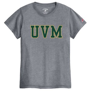 LEAGUE UVM BLOCK LETTERS T-SHIRT - heathergrey (SKU: 130459991221) LEAGUE UVM BLOCK LETTERS T-SHIRT - heathergrey